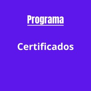 Certificado programa
