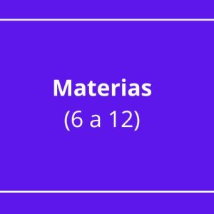 Certificado Materias (6 a 12)